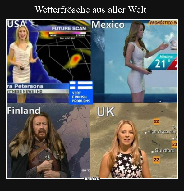 Wetterfrösche aus aller Welt.. - Lustige Bilder | DEBESTE.de