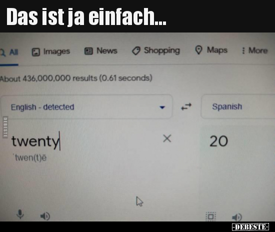 Das ist ja einfach...