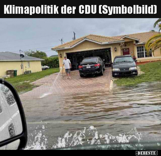 Klimapolitik der CDU (Symbolbild).. - Lustige Bilder | DEBESTE.de