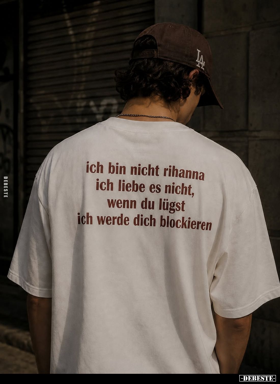 Ich bin nicht Rihanna.
Ich liebe es nicht, wenn du lügst.
Ich werde dich blockieren.