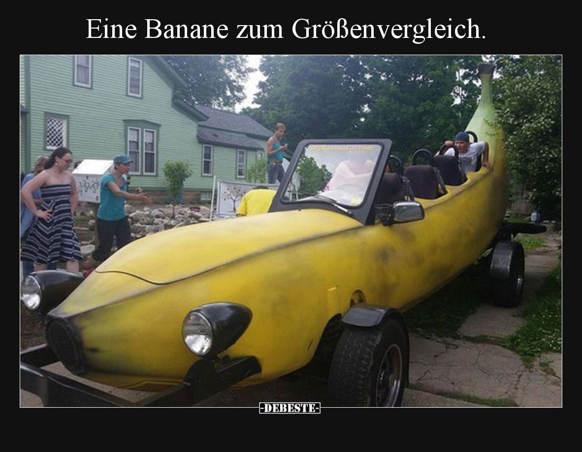 Eine Banane zum Größenvergleich.