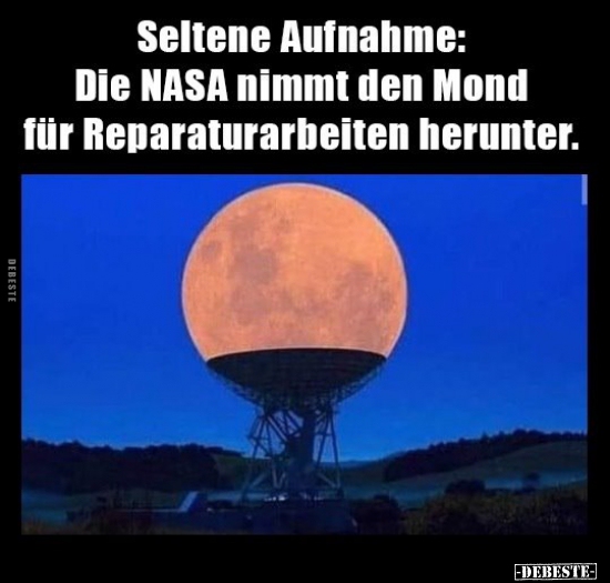 Seltene Aufnahme: Die NASA nimmt den Mond für.. - Lustige Bilder | DEBESTE.de