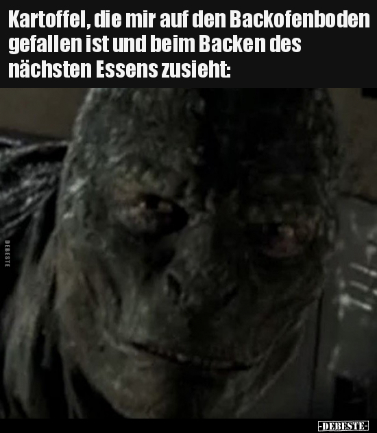 Kartoffel, die mir auf den Backofenboden gefallen ist und..