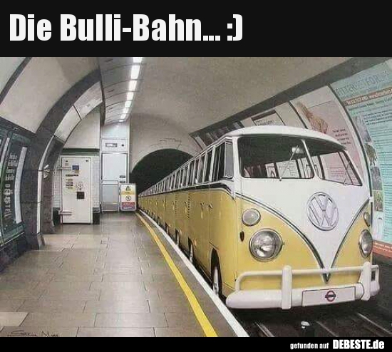 Die Bulli-Bahn. :) - Lustige Bilder | DEBESTE.de