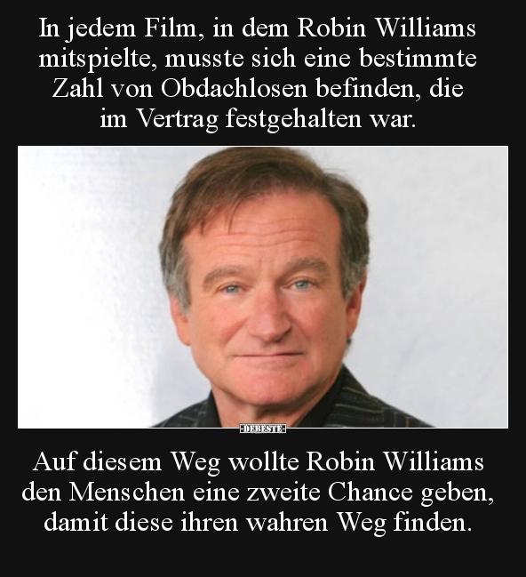 In jedem Film, in dem Robin Williams mitspielte, musste.. - Lustige Bilder | DEBESTE.de