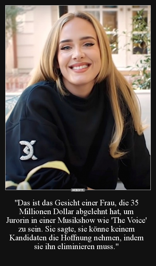 "Das ist das Gesicht einer Frau, die 35 Millionen Dollar.." - Lustige Bilder | DEBESTE.de