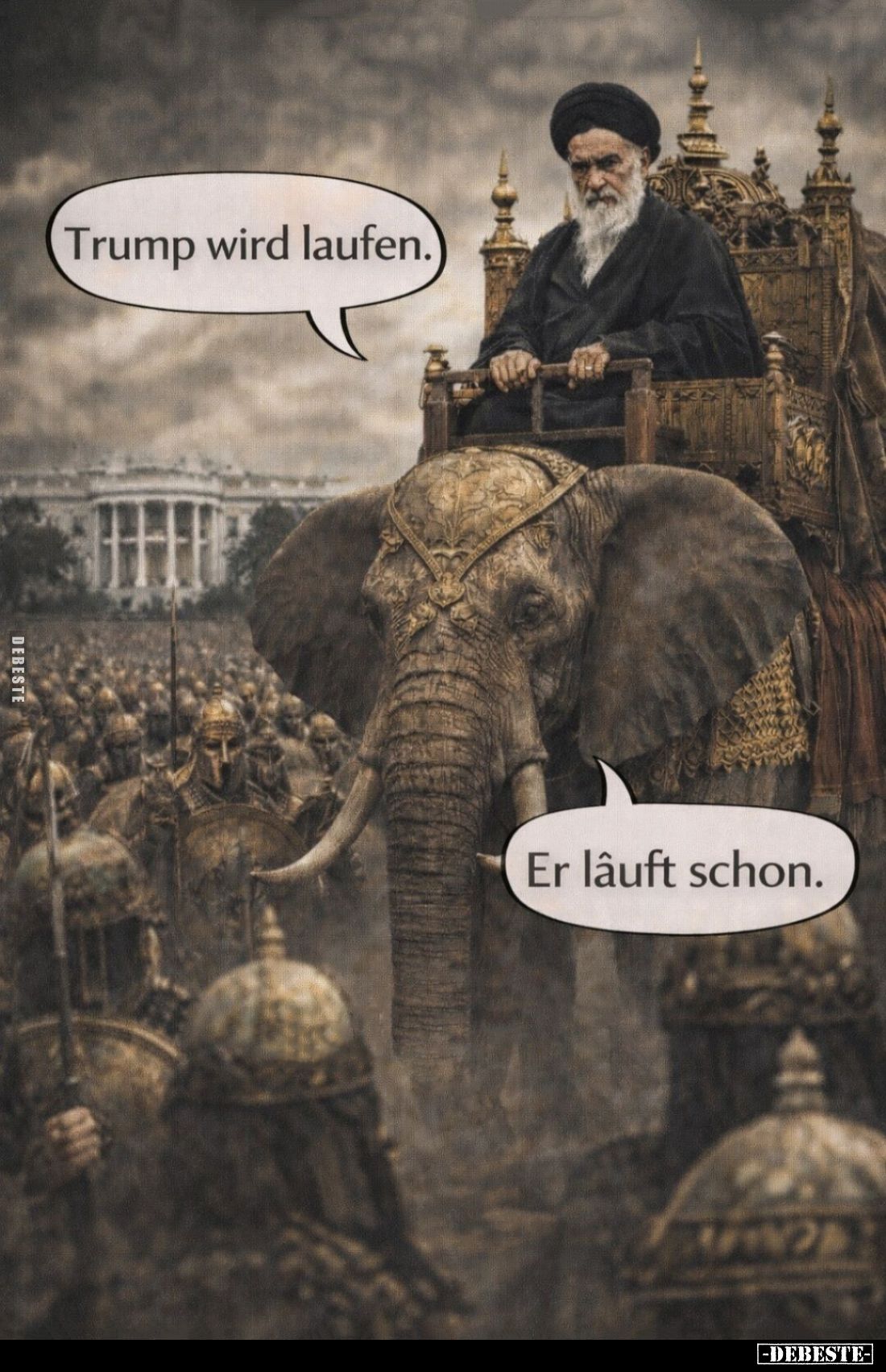 Trump wird laufen. -
Er läuft schon.