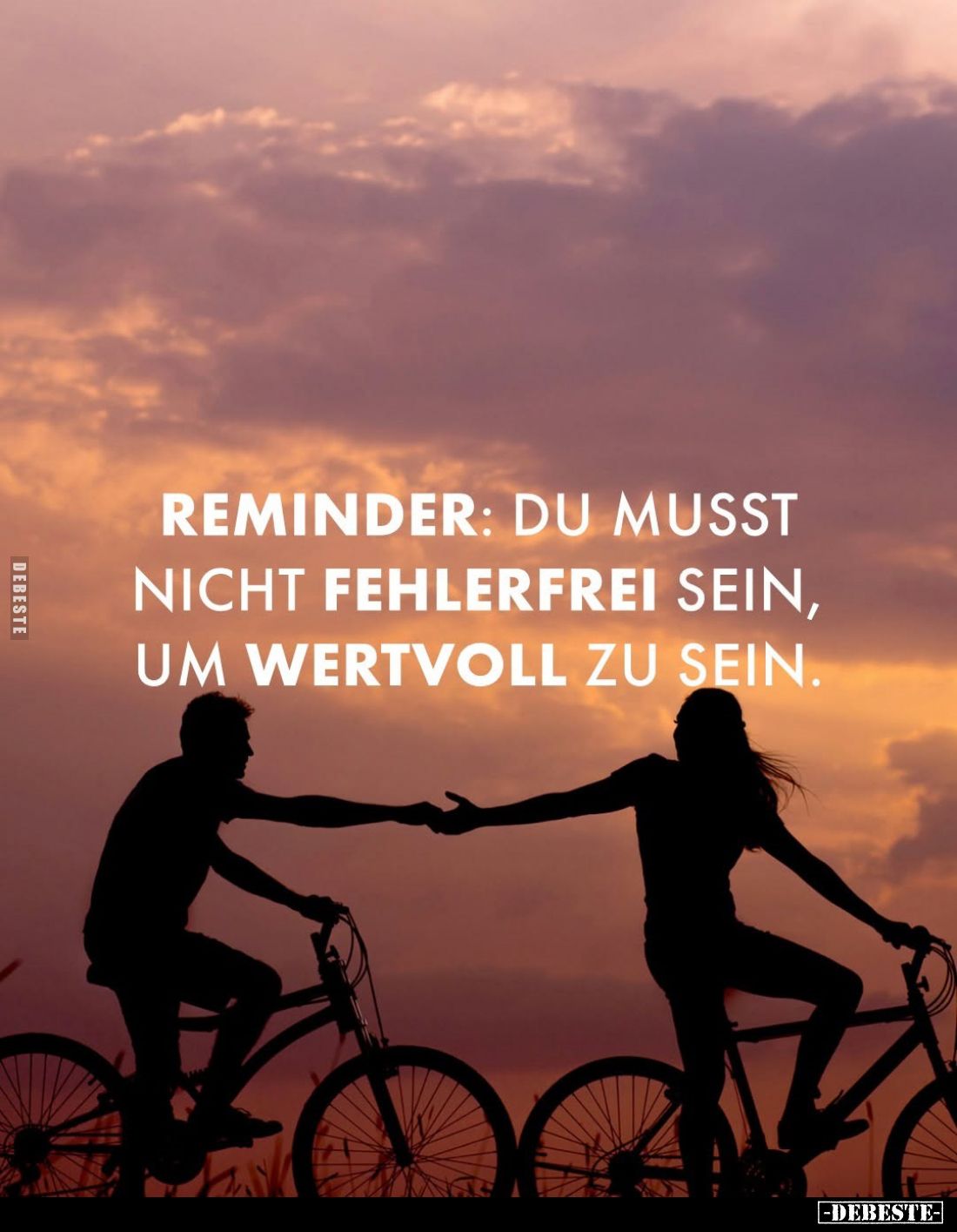 Reminder: Du musst nicht fehlerfrei sein, um wertvoll zu sein.