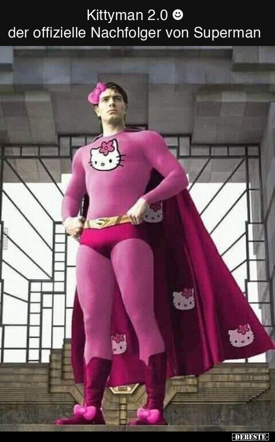 Kittyman 2.0 ☻ der offizielle Nachfolger von Superman.. - Lustige Bilder | DEBESTE.de