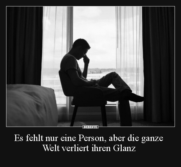 Es fehlt nur eine Person, aber die ganze Welt verliert.. - Lustige Bilder | DEBESTE.de