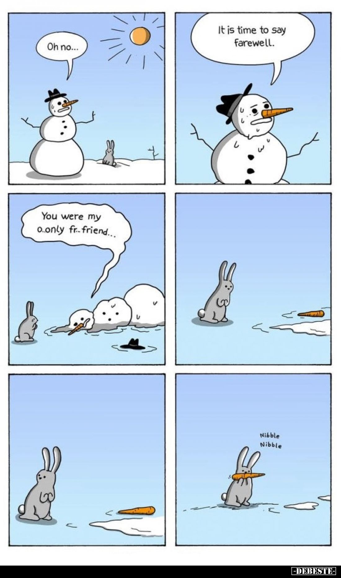 Oh no... - It is time to say farewell.
-
You were my o...only fr-friend...