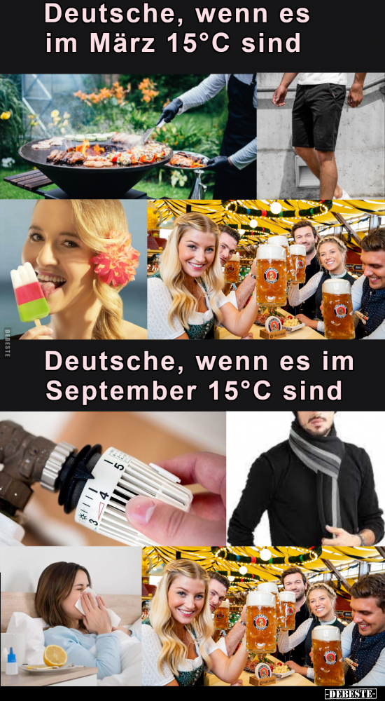 Deutsche, wenn es im März 15°C sind... - Lustige Bilder | DEBESTE.de