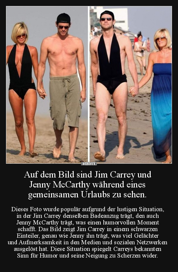 Auf dem Bild sind Jim Carrey und Jenny McCarthy.. - Lustige Bilder | DEBESTE.de