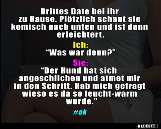 Drittes Date bei ihr zu Hause...