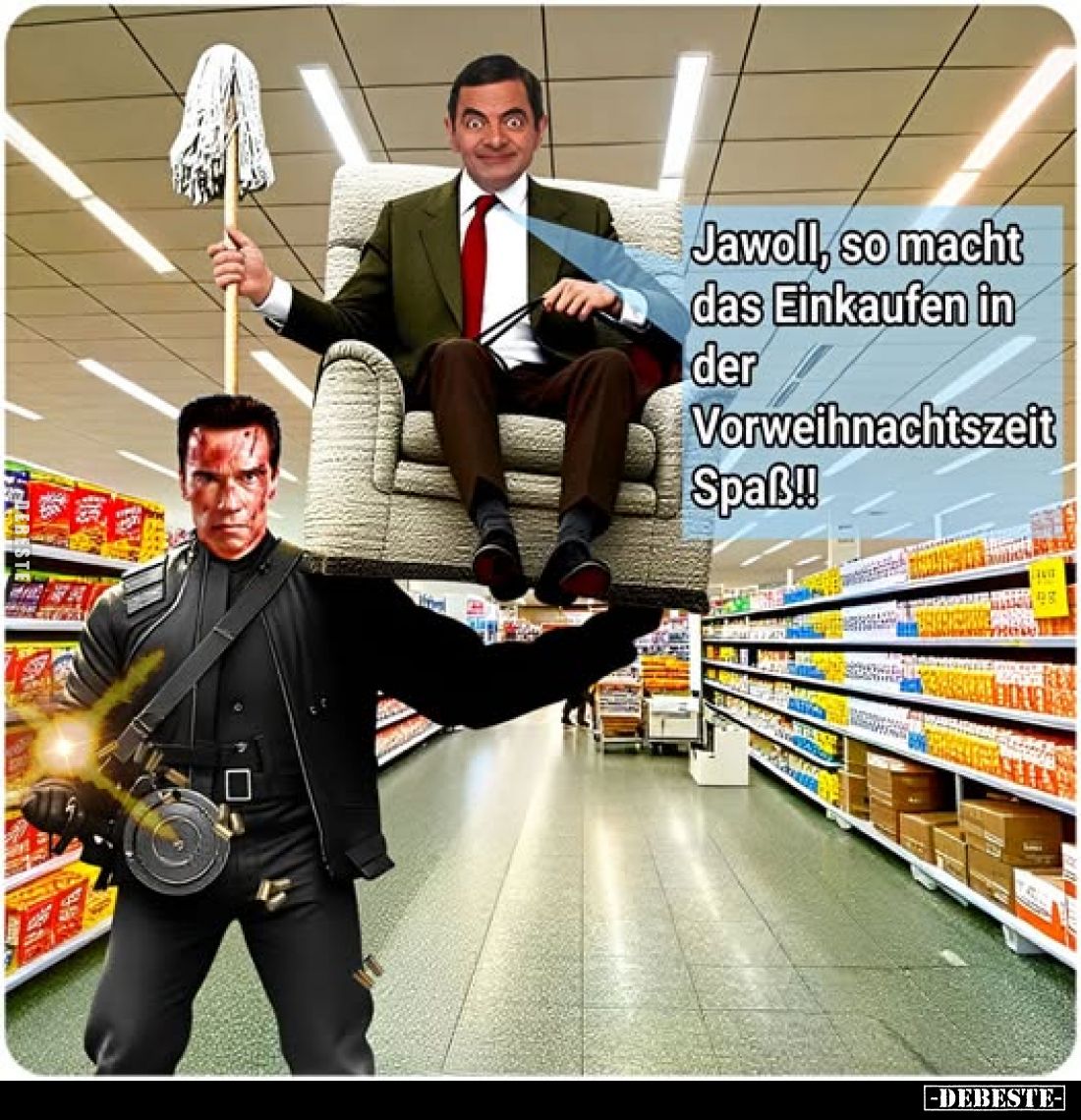 Jawoll, so macht das Einkaufen in der Vorweihnachtszeit Spaß!!