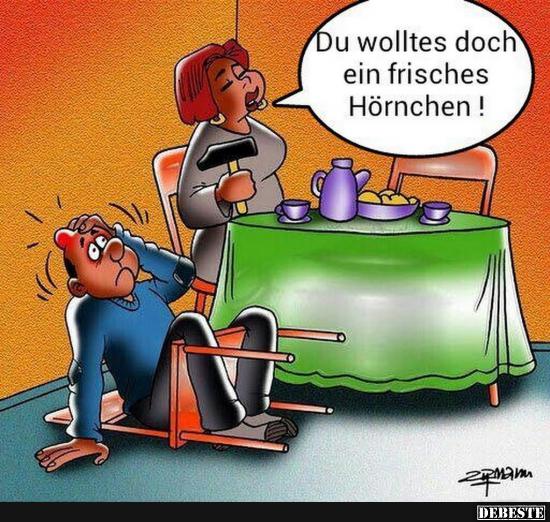 Du wolltes doch ein frisches Hörnchen!