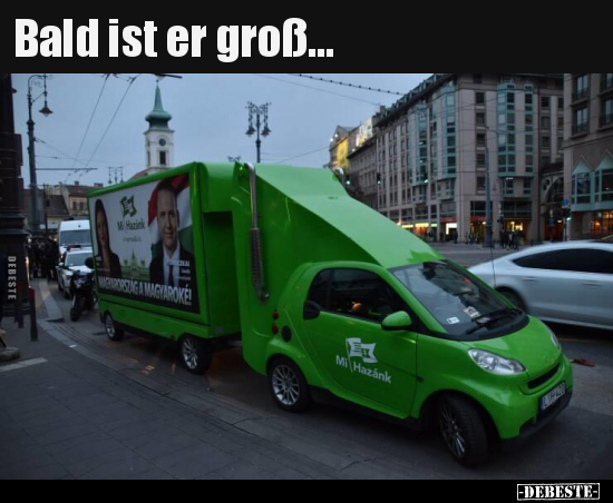 Bald ist er groß...