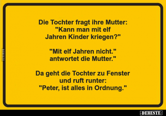 Die Tochter fragt ihre Mutter.. - Lustige Bilder | DEBESTE.de