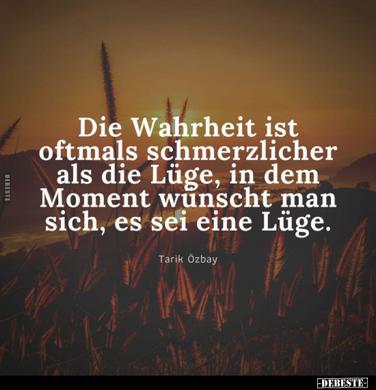 Die Wahrheit ist oftmals schmerzlicher als die Lüge, in dem.. - Lustige Bilder | DEBESTE.de