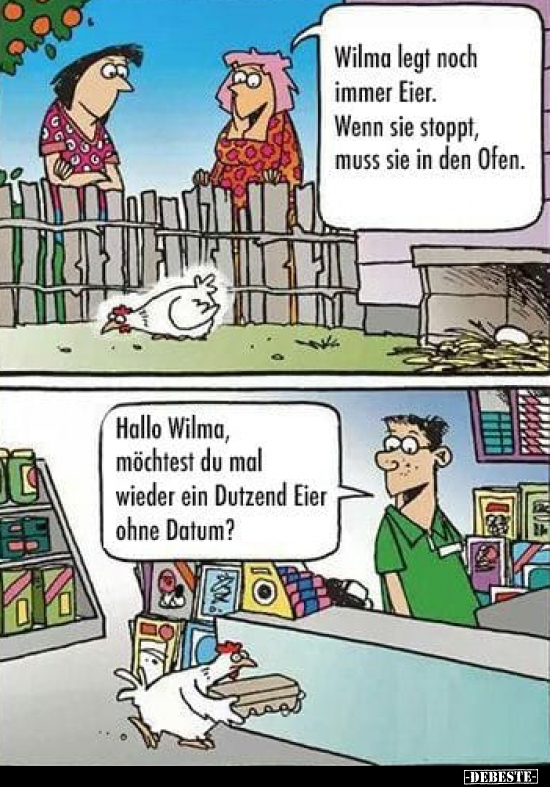 Wilma legt noch immer Eier... - Lustige Bilder | DEBESTE.de