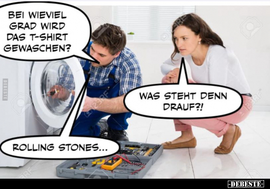 Bei wieviel Grad wird das T-Shirt gewaschen?.. - Lustige Bilder | DEBESTE.de