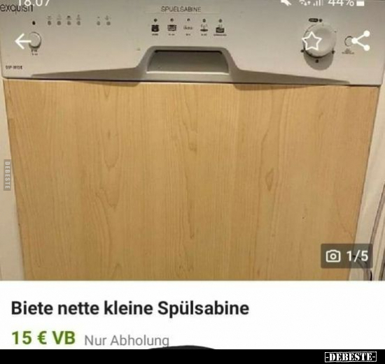 Biete nette kleine Spülsabine.. - Lustige Bilder | DEBESTE.de