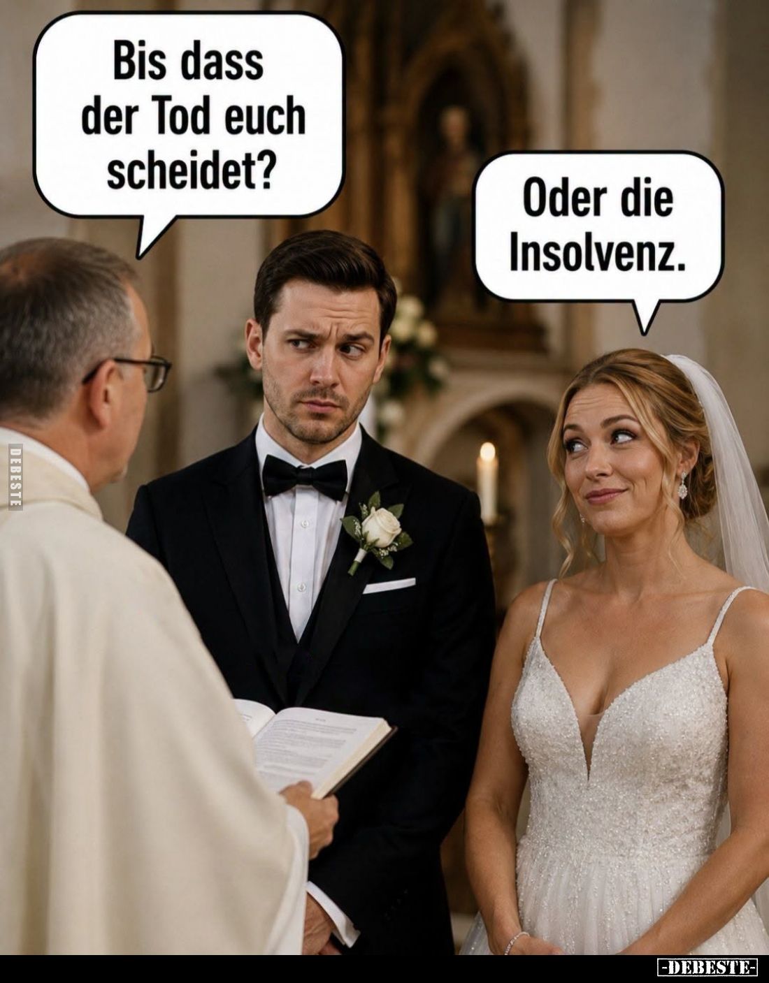 Bis dass der Tod euch scheidet? -
Oder die Insolvenz.
