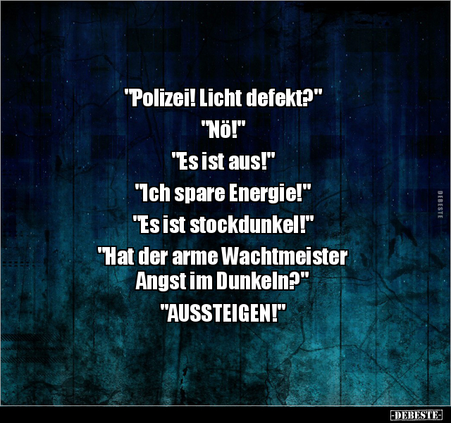 "Polizei! Licht defekt?".. - Lustige Bilder | DEBESTE.de