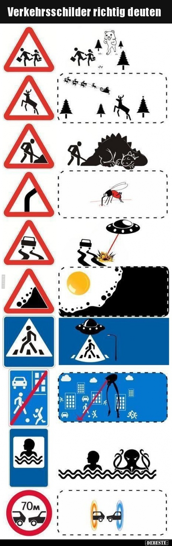 Verkehrsschilder richtig deuten.. - Lustige Bilder | DEBESTE.de
