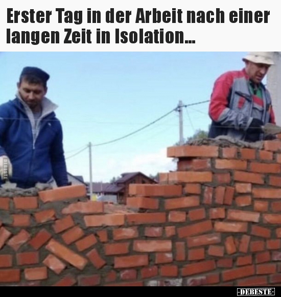 Erster Tag in der Arbeit nach einer langen Zeit in..