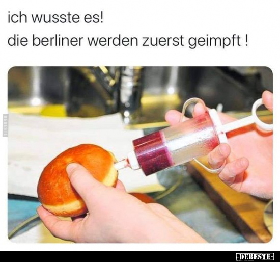 Ich wusste es! Die Berliner werden zuerst geimpft!..