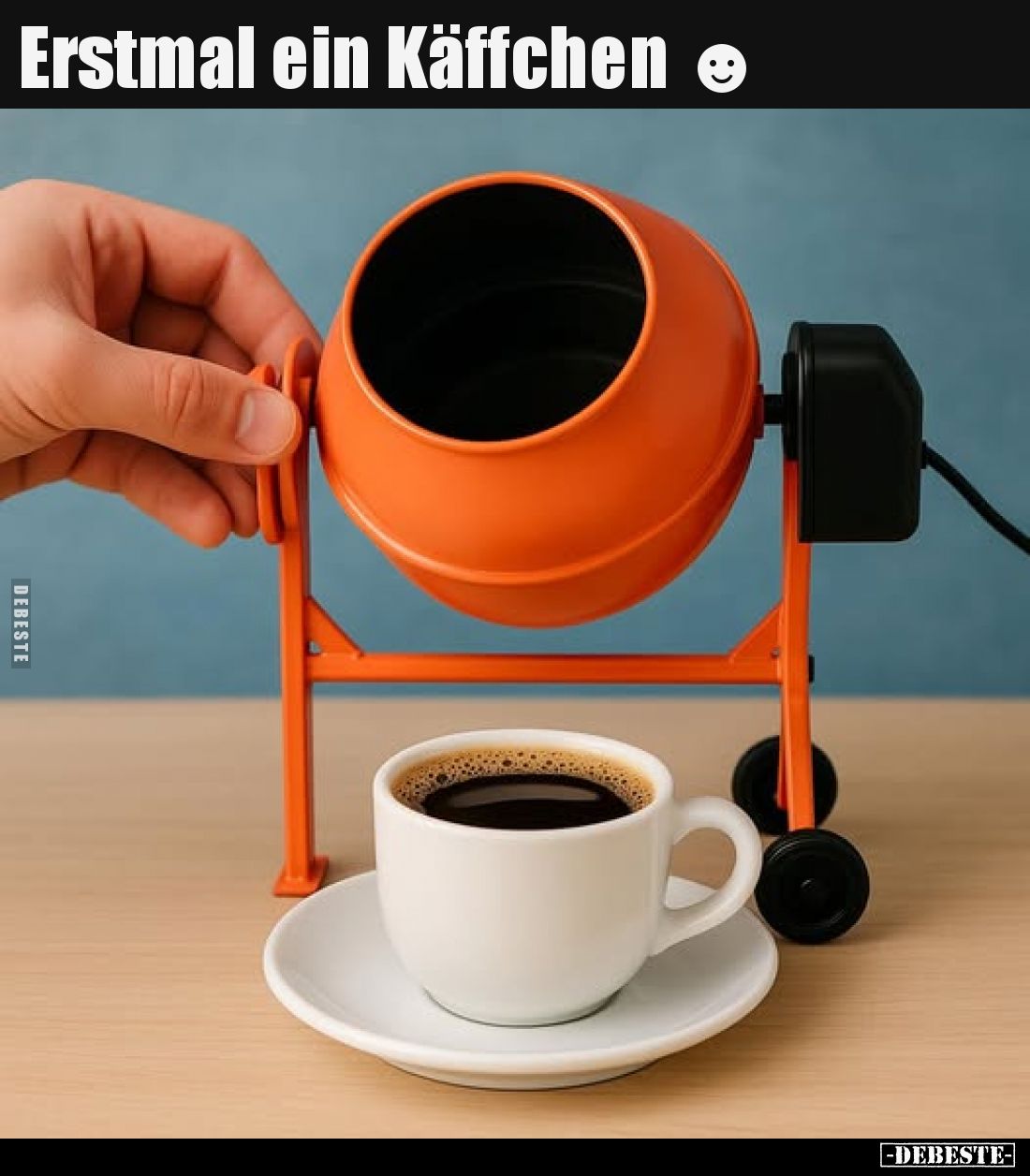 Erstmal ein Käffchen.