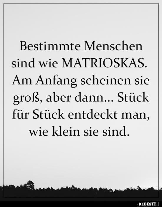 Bestimmte Menschen sind wie MATRIOSKAS... - Lustige Bilder | DEBESTE.de