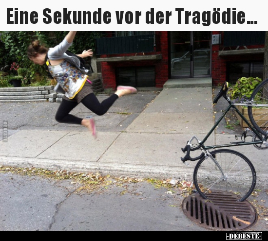 Eine Sekunde vor der Tragödie...