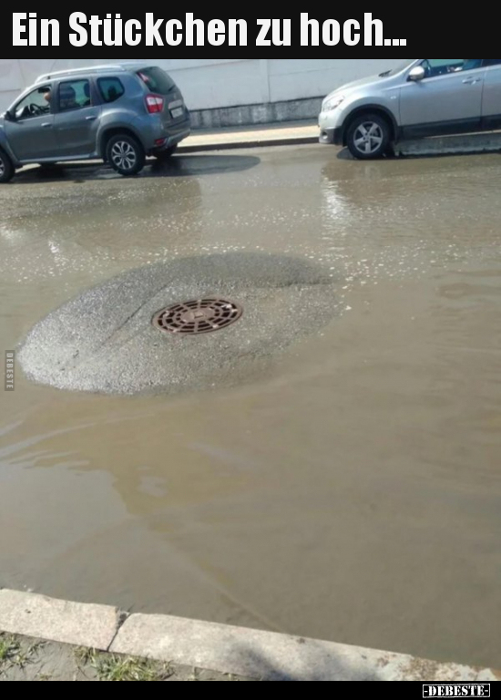 Ein Stückchen zu hoch...