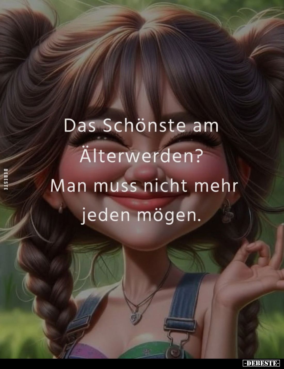 Das Schönste am Älterwerden?
Man muss nicht mehr jeden mögen.