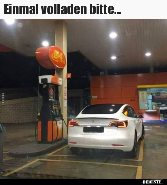 Einmal volladen bitte...