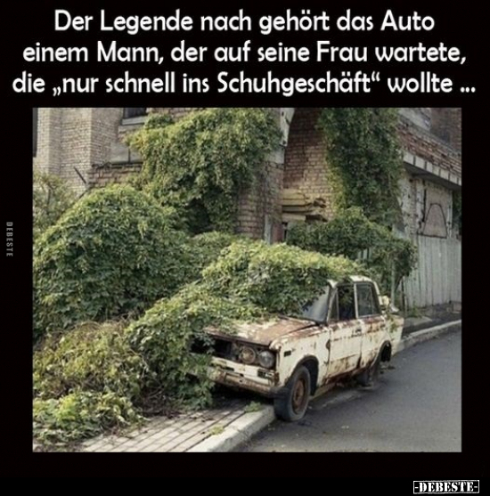 Der Legende nach gehört das Auto einem Mann.. - Lustige Bilder | DEBESTE.de