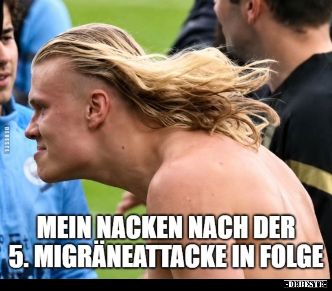 Mein Nacken nach der 5. Migräneattacke in Folge
