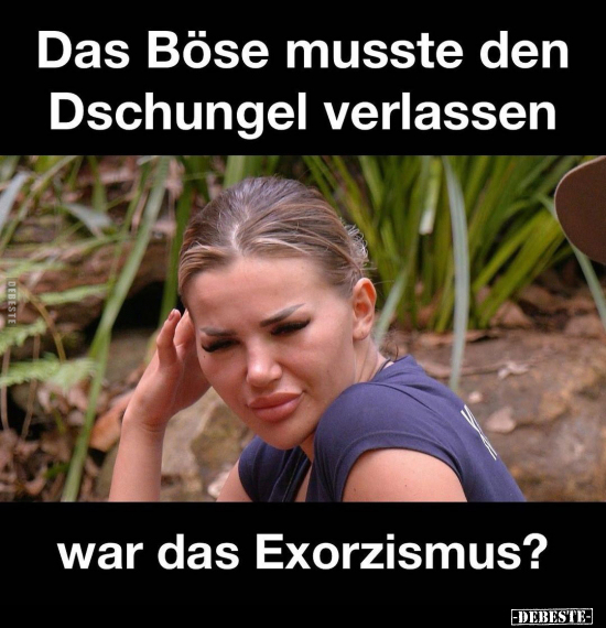 Das Böse musste den Dschungel verlassen.. - Lustige Bilder | DEBESTE.de