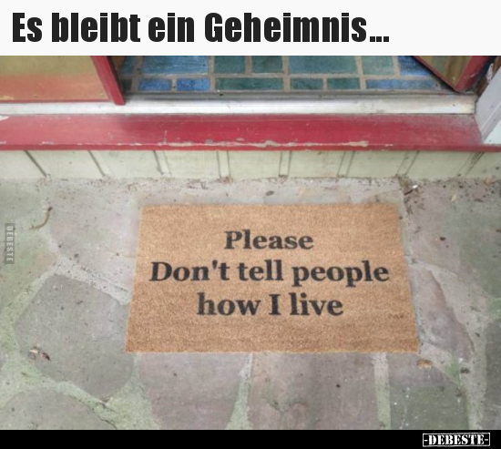 Es bleibt ein Geheimnis... - Lustige Bilder | DEBESTE.de