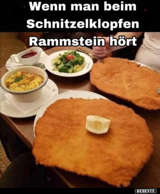 Wenn man beim Schnitzelklopfen Rammstein hört... - Lustige Bilder | DEBESTE.de