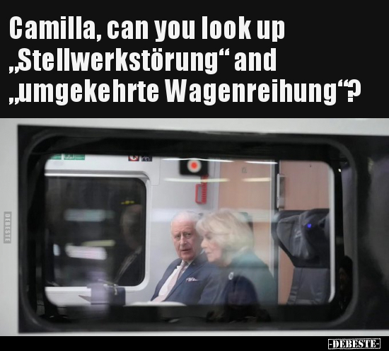 Camilla, can you look up "Stellwerkstörung".. - Lustige Bilder | DEBESTE.de