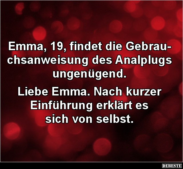 Emma, 19, findet die Gebrauchsanweisung... - Lustige Bilder | DEBESTE.de