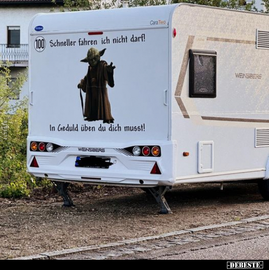 Schneller fahren ich nicht darf! In Geduld üben du dich musst.. - Lustige Bilder | DEBESTE.de