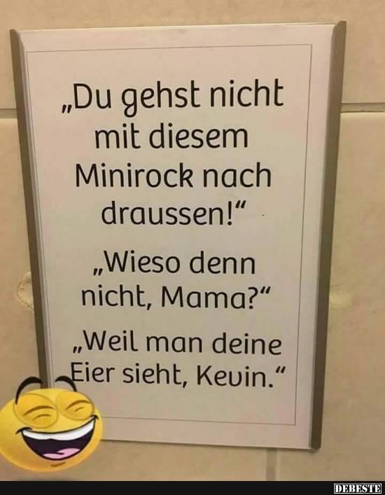 Du gehst nicht mit diesem Minirock nach draussen! - Lustige Bilder | DEBESTE.de