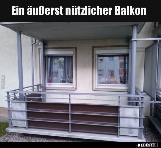 Ein äußerst nützlicher Balkon.. - Lustige Bilder | DEBESTE.de