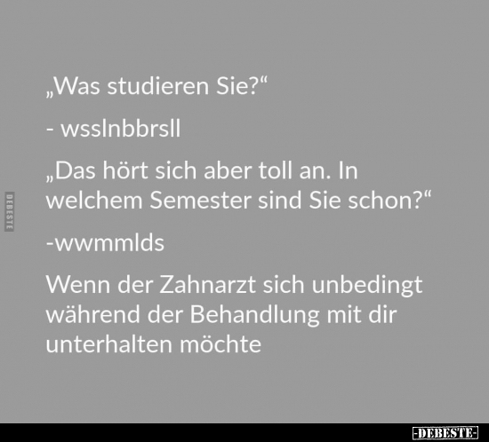 "Was studieren Sie?".. - Lustige Bilder | DEBESTE.de