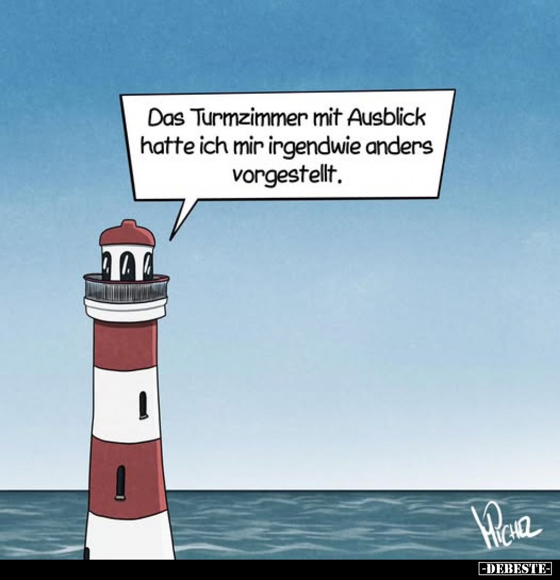 Das Turmzimmer mit Ausblick hatte ich mir irgendwie anders vorgestellt.