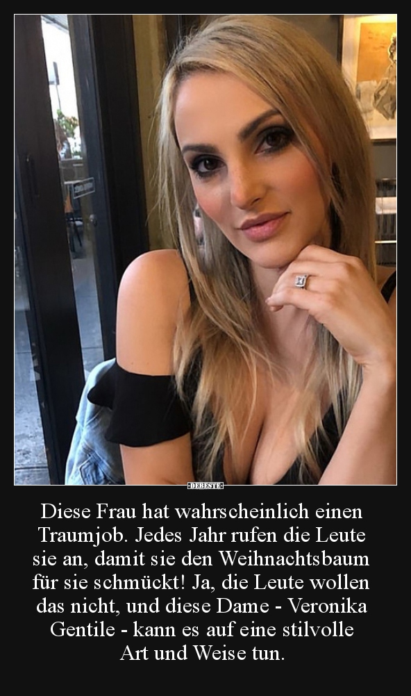 Diese Frau hat wahrscheinlich einen Traumjob..